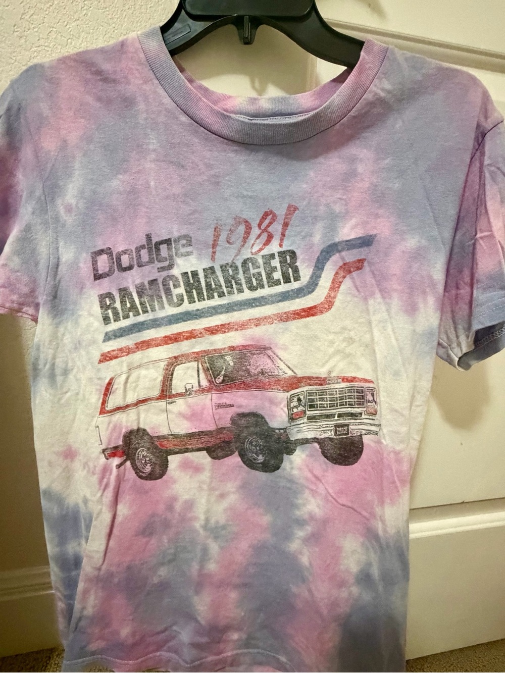 1981 Ramcharger Tie-Dye Kids T-Shirt - Purple & Pink